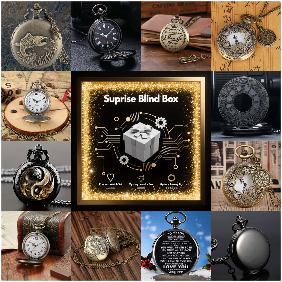 Fashion Mens Watches - 1PC Surprise Mystery Watch Blind Box-Fashion