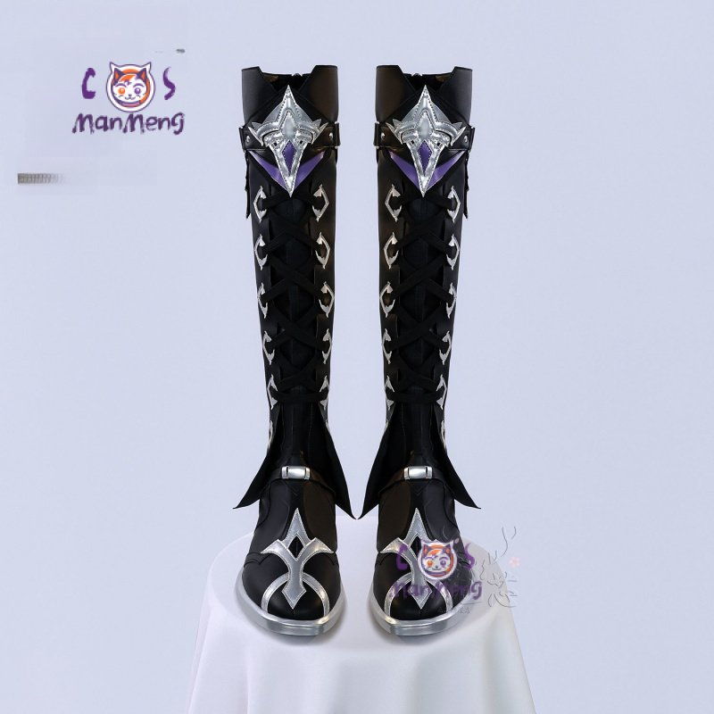 Fashion Men'S Boots - Kyryll Chudomirovich Flins Cosplay Genshin Impact