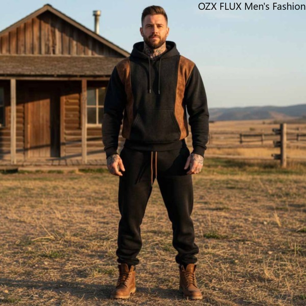 Men'S Fashion Outfits - 3xl Autumn Winter Men 2-pcs Fashion