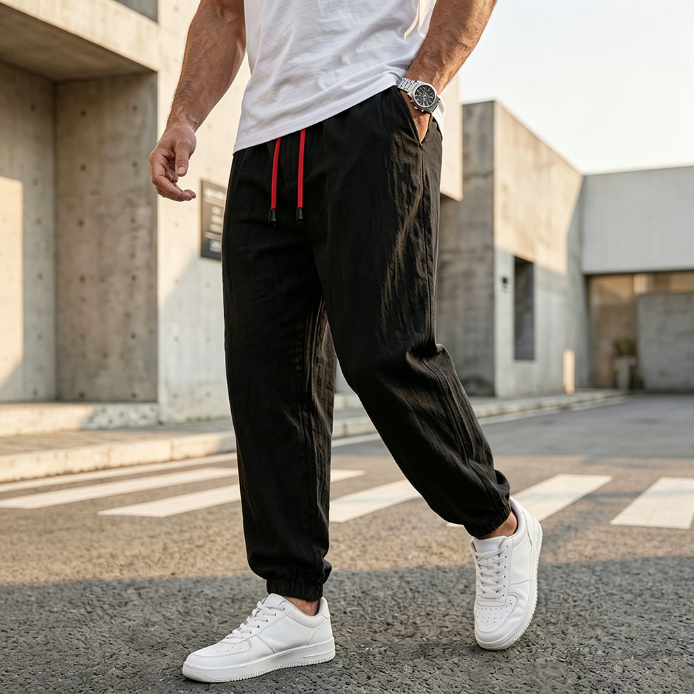 Men Fashion King - Men's Casual Harem Pants Loose Fit