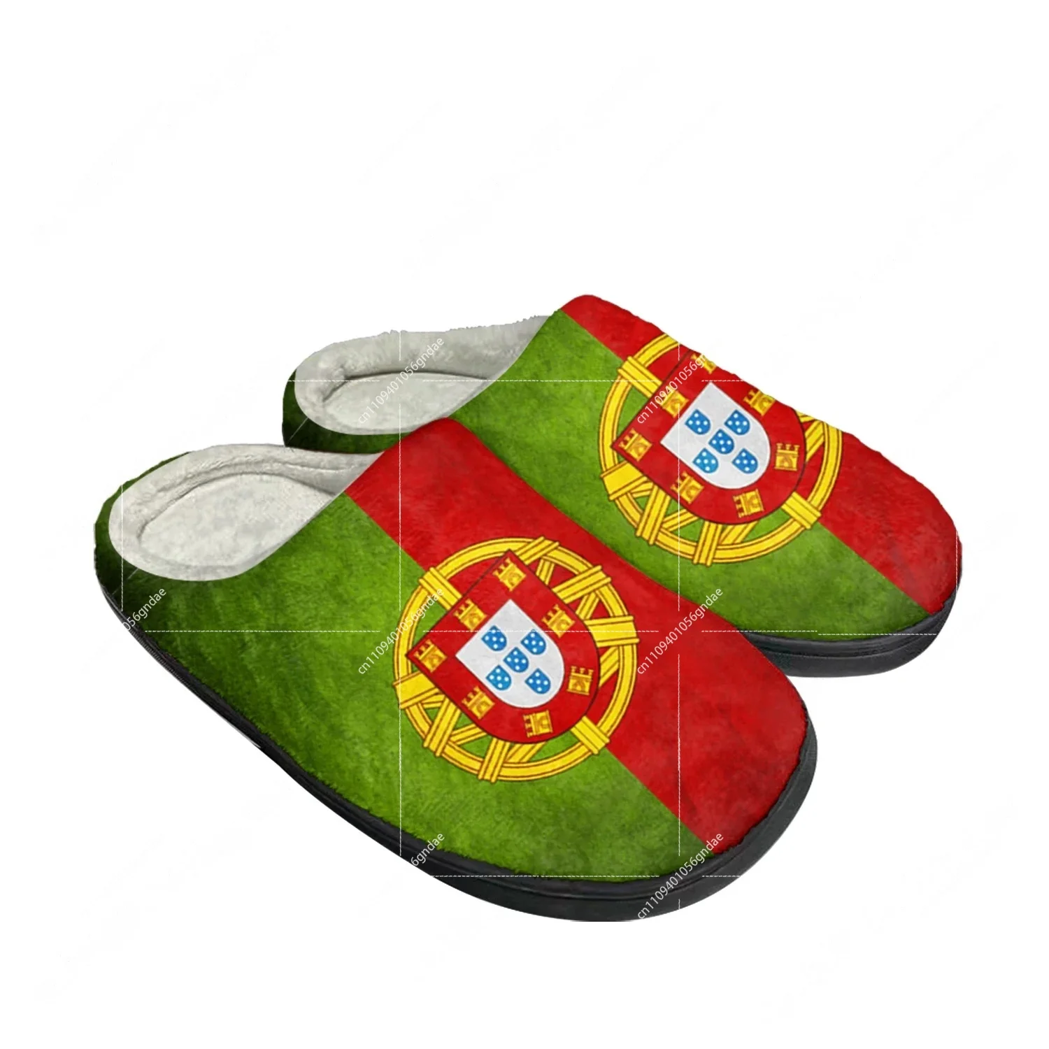 Men'S Fashion News - Portugal Flag Home Cotton Custom Slippers