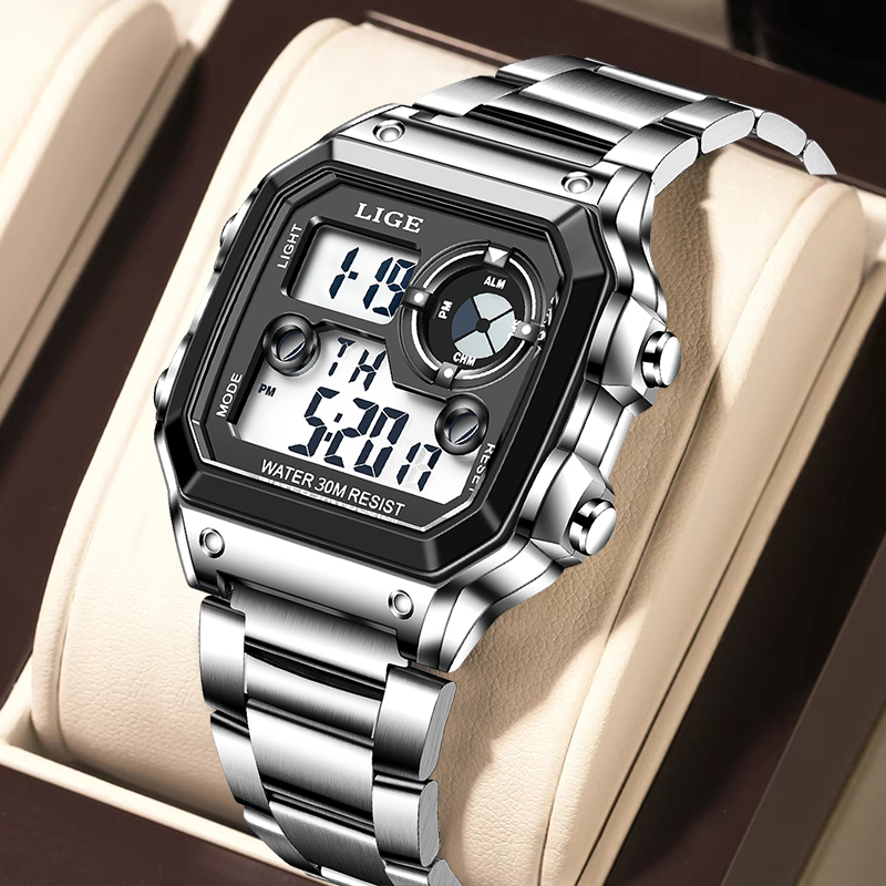 Mens Fashion Week - LIGE Fashion Casual Electronic Man Watch