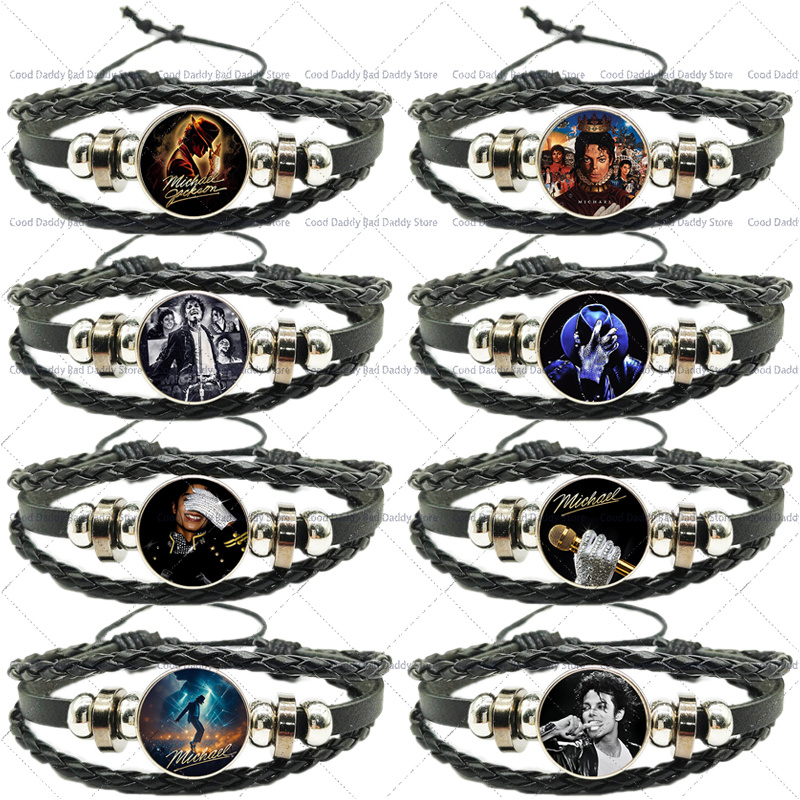 Men Fashion King - Michael Jackson Weaving Hand Rope for
