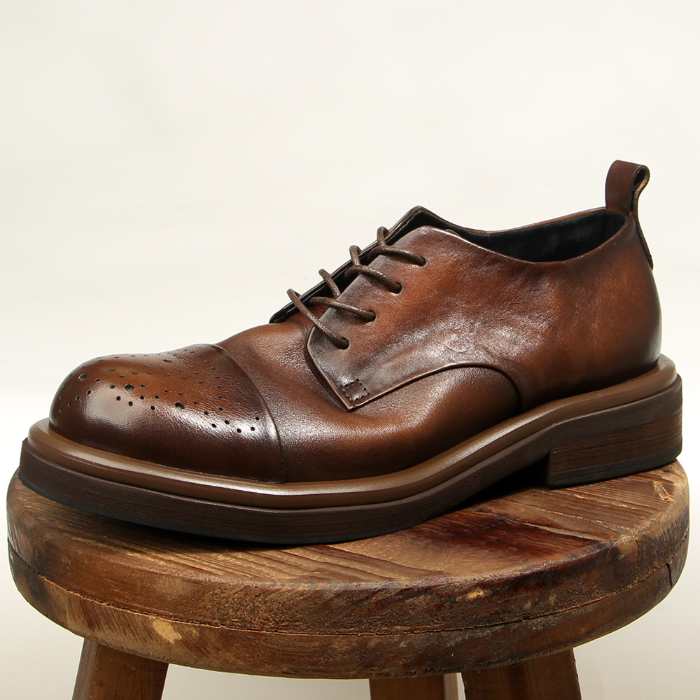 Oxford Shoes Brogue - Top Quality Genuine Leather Men Brogues