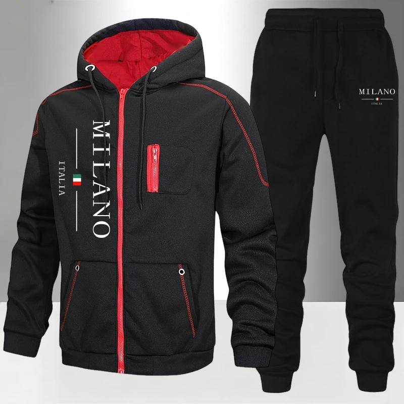 Mens Fashion Workwear - italy Fashion Men's Set/Coat/Pants Autumn Winter