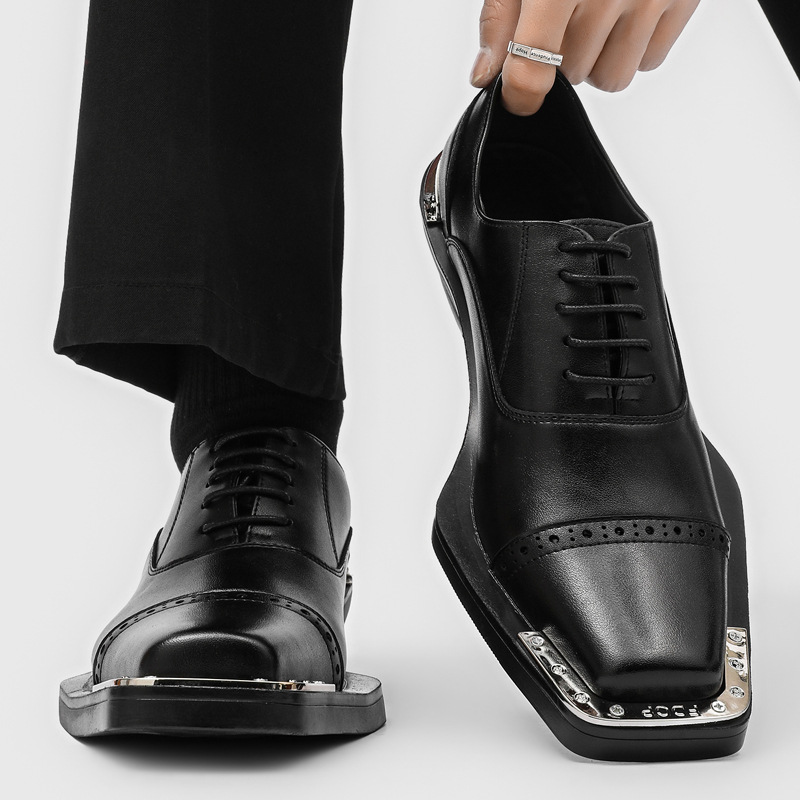 Oxford Shoes Brogue - mens fashion hip hop rock carved
