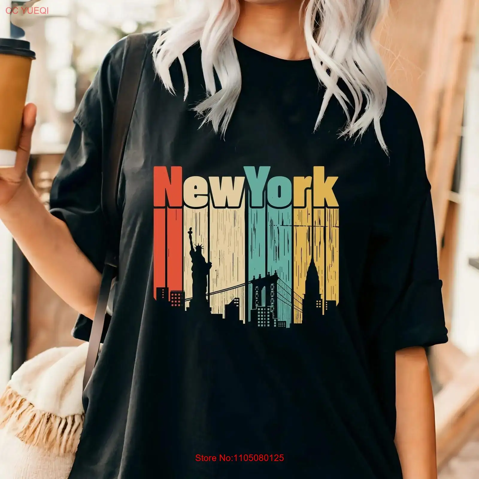 Men'S Fashion Nyc - New York retro T shirt USA
