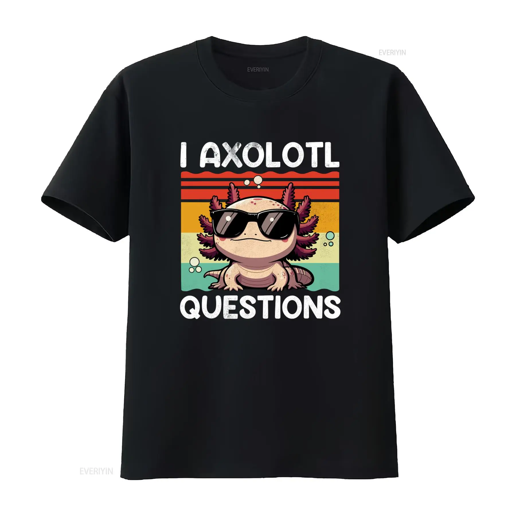 Men'S Fashion Questions - Retro Vintage I Axolotl Questions T