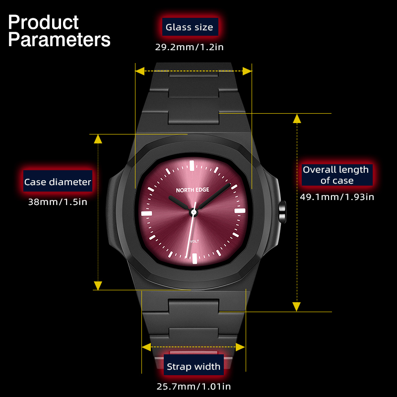 NORTH EDGE Watch for Man New V - Fashion Mens Watches 评论和价格
