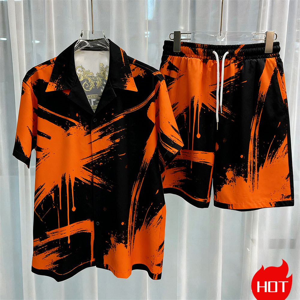 Digital printed men's set fash - Mens Fashion Workwear 评论和价格