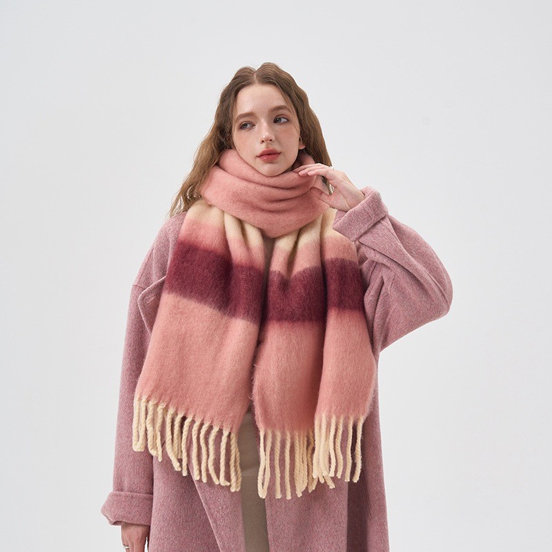New Winter Rainbow Plaid Brush - Mens Fashion Poncho 评论和价格