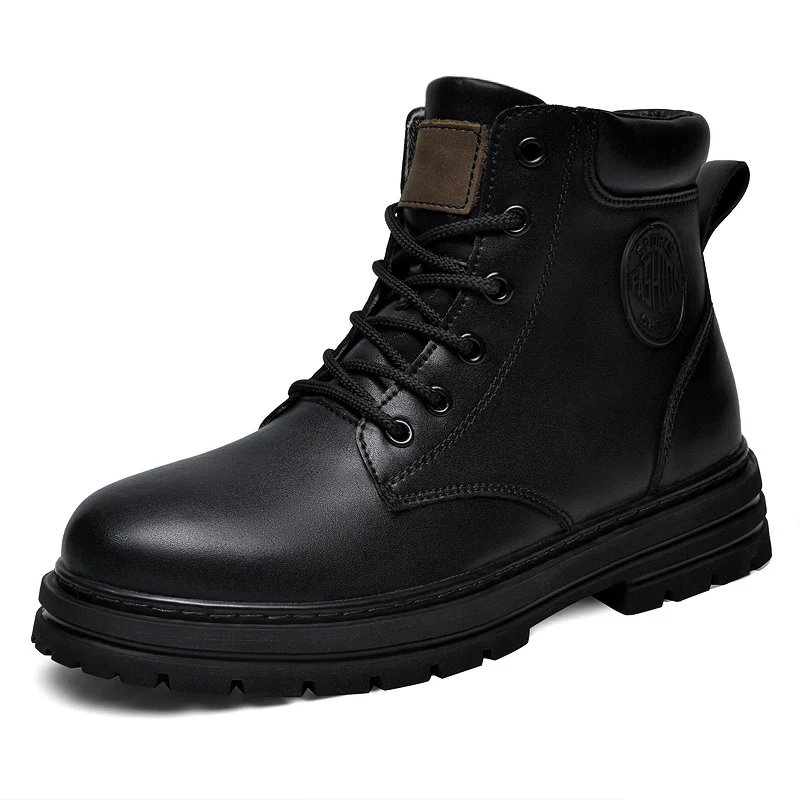 Big Size 49 50 Winter Black Le - Fashion Men'S Boots 评论和价格