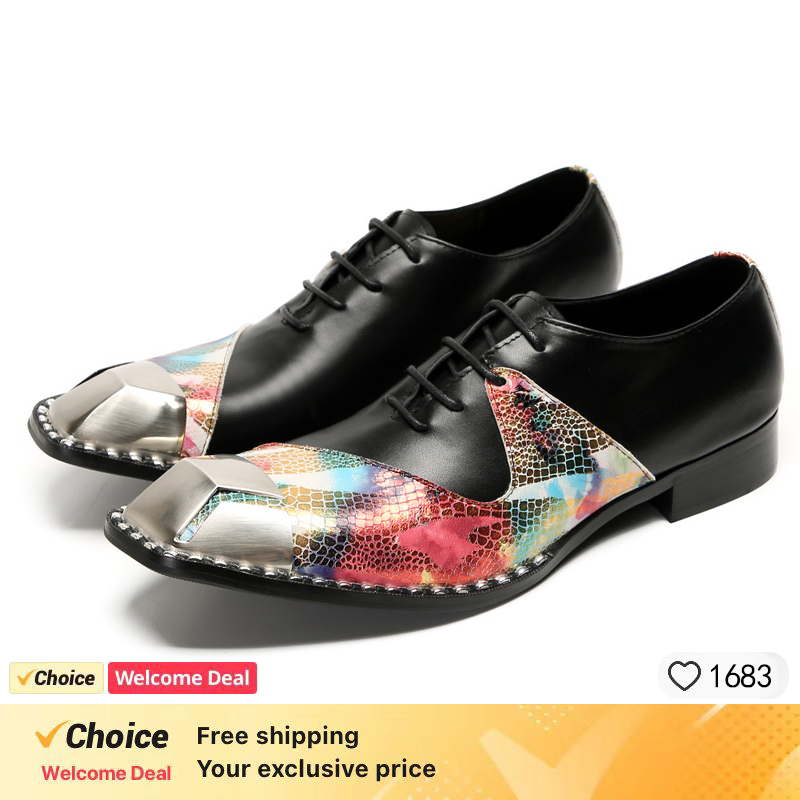 LUXURY MEN'S OXFORD SHOES BLAC - Oxford Shoes Brogue 评论和价格