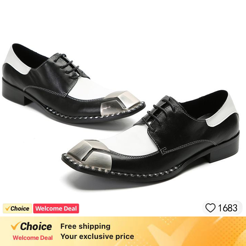 LUXURY MEN'S OXFORD SHOES BLAC - Oxford Shoes Brogue 评论和价格