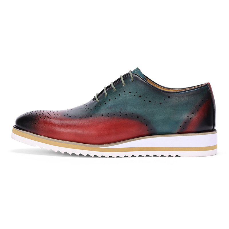 Luxury Men's Dress Shoes Genui - Oxford Shoes Brogue 评论和价格
