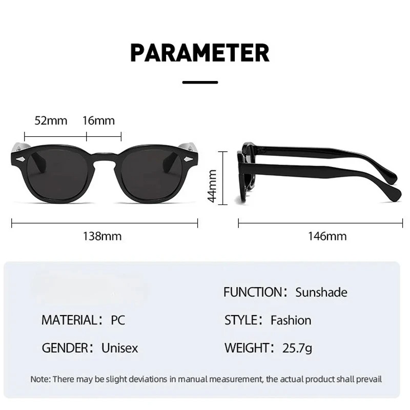 Vintage Round Sunglasses Women - Men'S Fashion Old Money 评论和价格