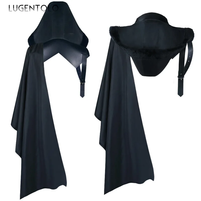 Men Medieval Hooded Ponchos Sh - Mens Fashion Poncho 评论和价格