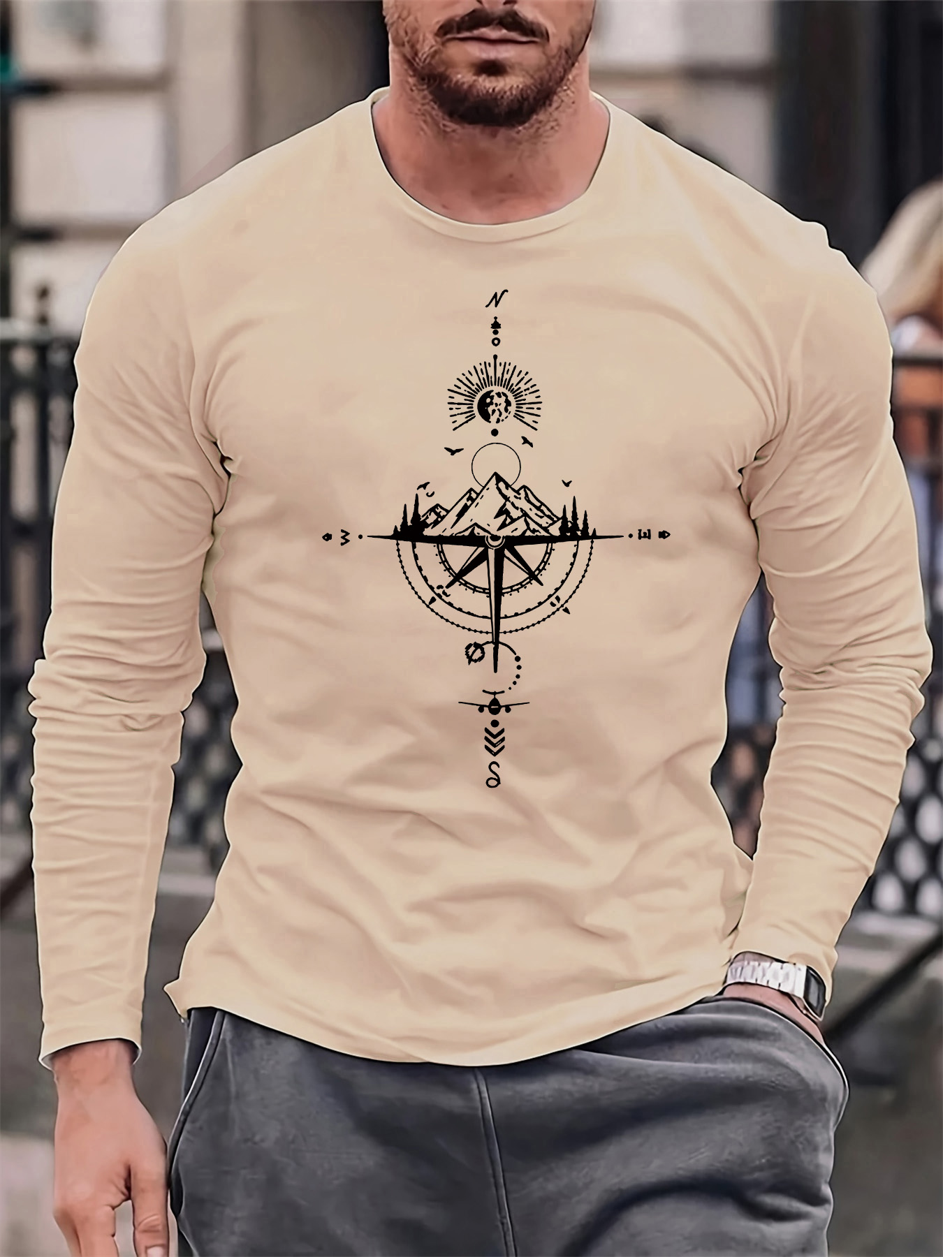 100% pure cotton men's long sl - Men'S Fashion 2025 评论和价格