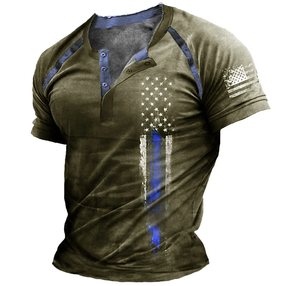 Funny 3D American Flag Print M - Men'S Fashion Outfits 评论和价格