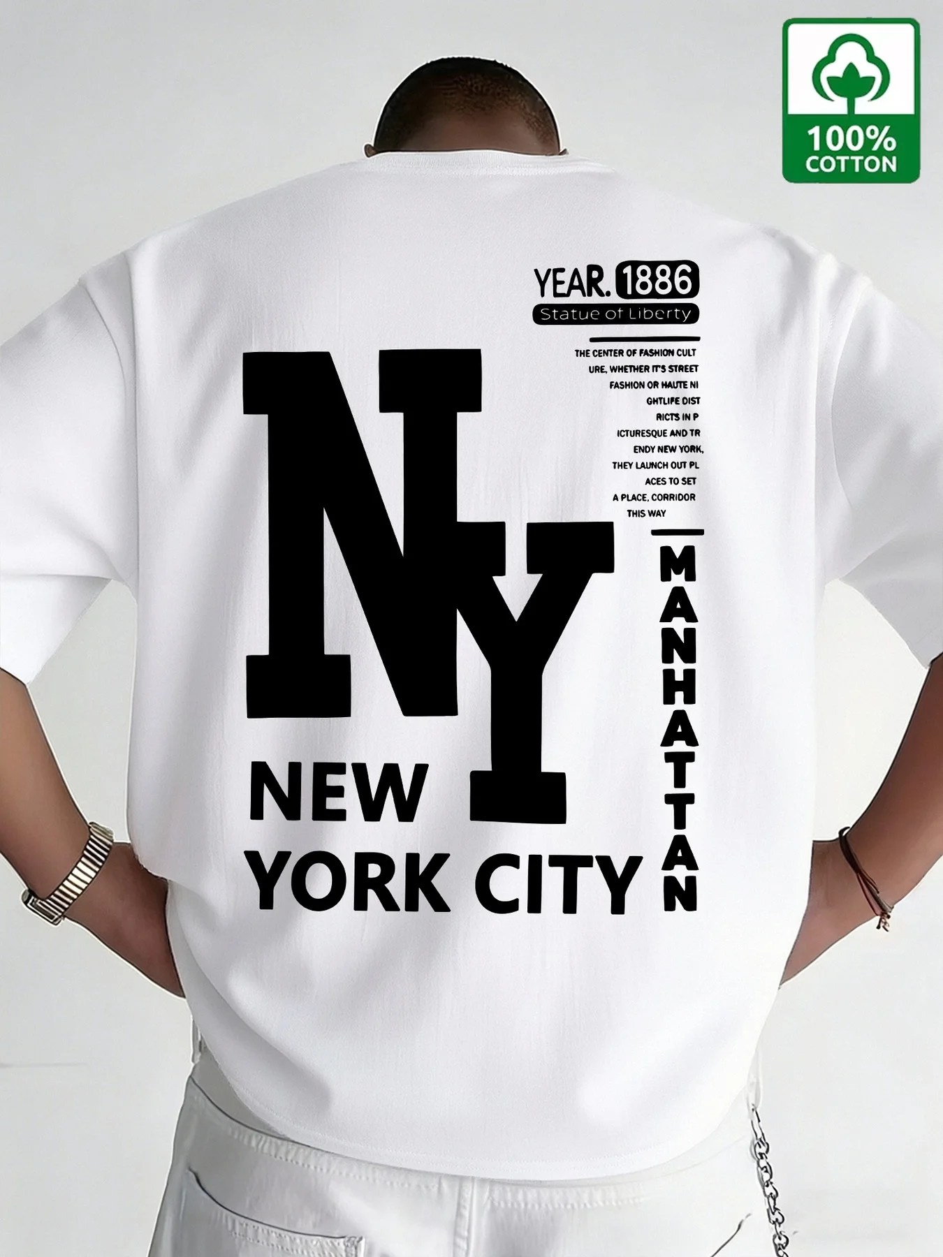 Men NYC T Shirt Cotton New Yor - Men'S Fashion Nyc 评论和价格