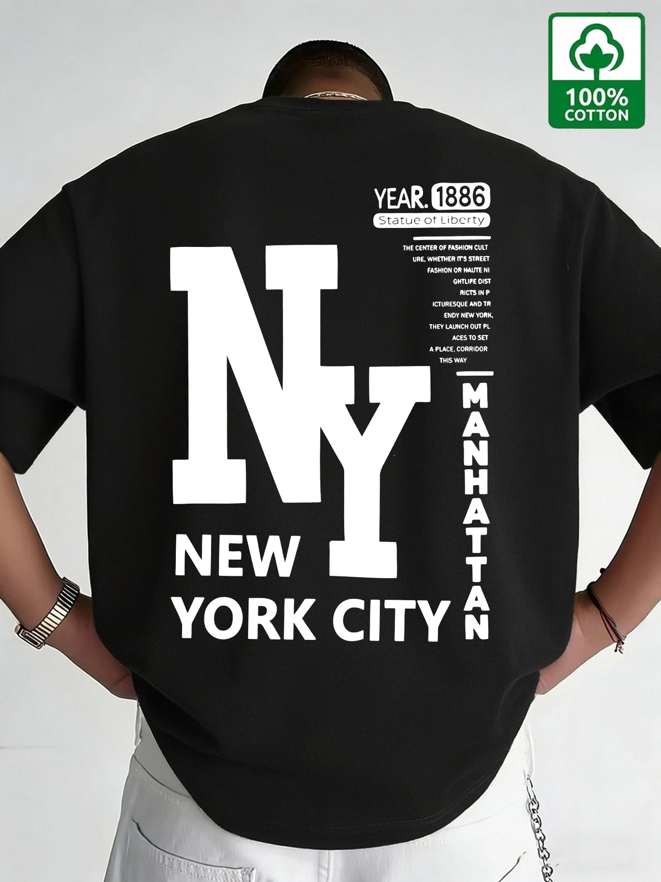 Men NYC T Shirt Cotton New Yor - Men'S Fashion Nyc 评论和价格