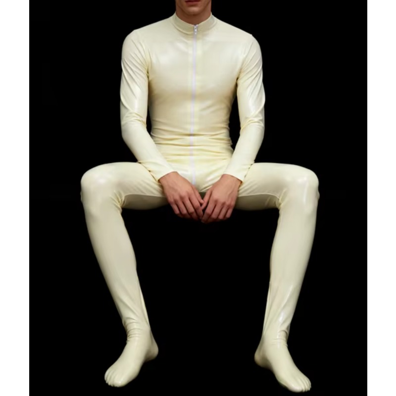 Full-Body Latex Catsuit Rubber - Mens Fashion Workwear 评论和价格