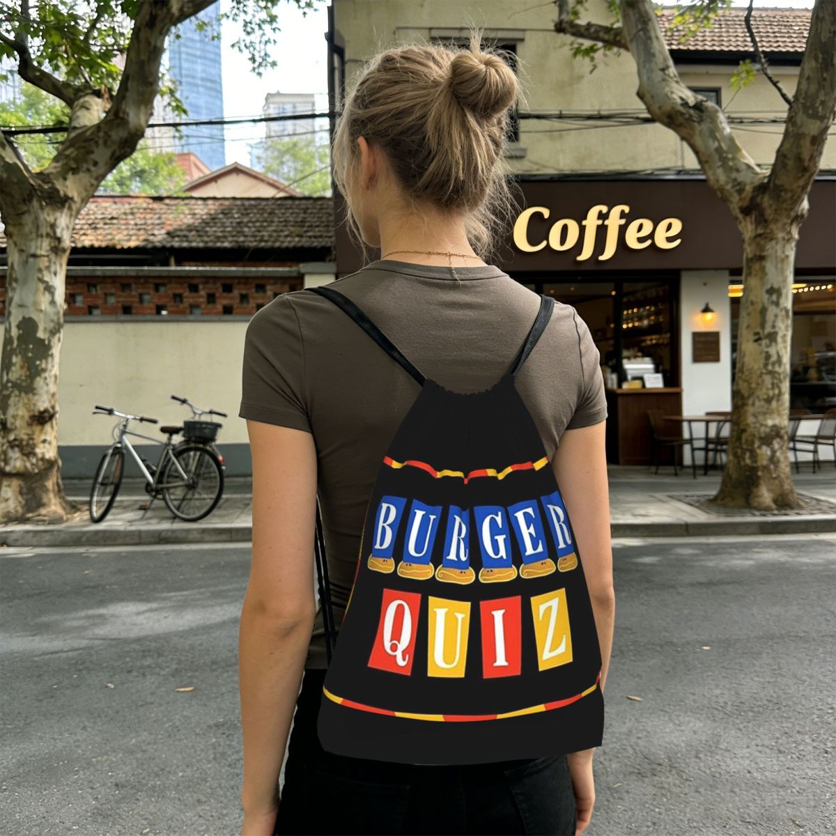 Burger Quiz New Logo Backpacks - Men'S Fashion Quiz 评论和价格