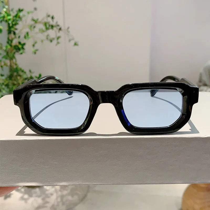 Vintage Rectangle Frame Sungla - Men'S Fashion Old Money 评论和价格