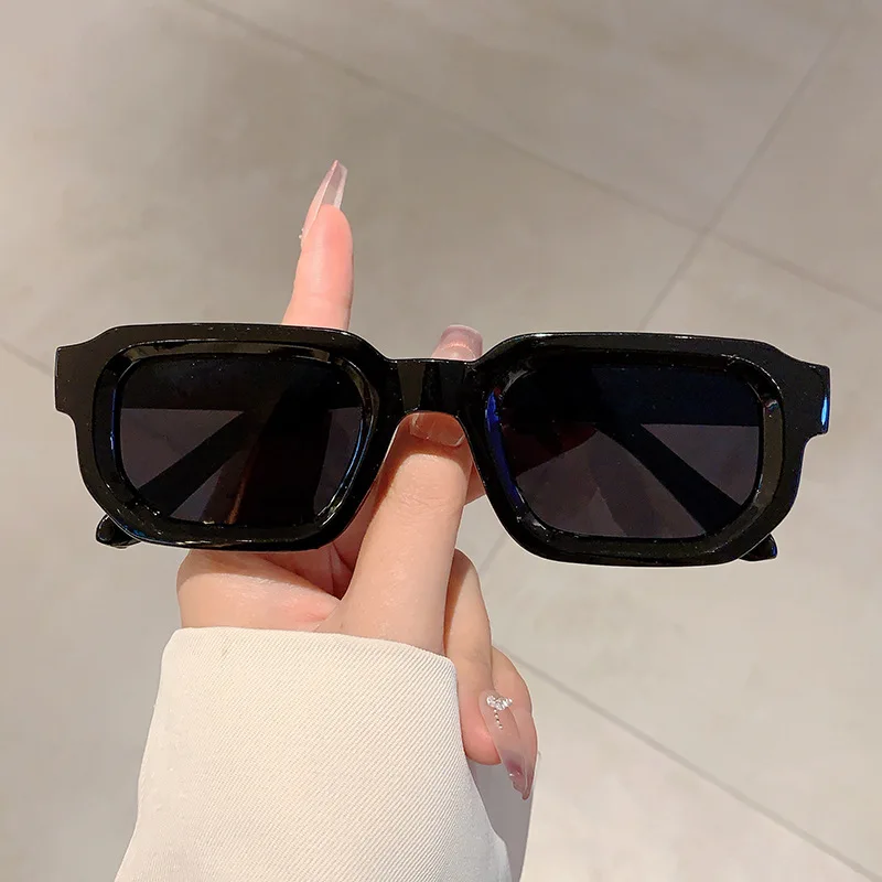 Vintage Rectangle Frame Sungla - Men'S Fashion Old Money 评论和价格