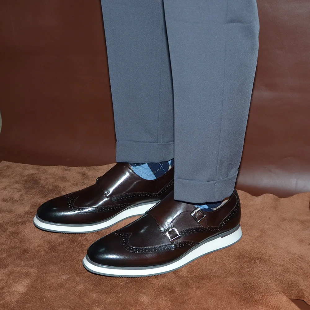 European Luxury Mens Sneakers  - Oxford Shoes Brogue 评论和价格