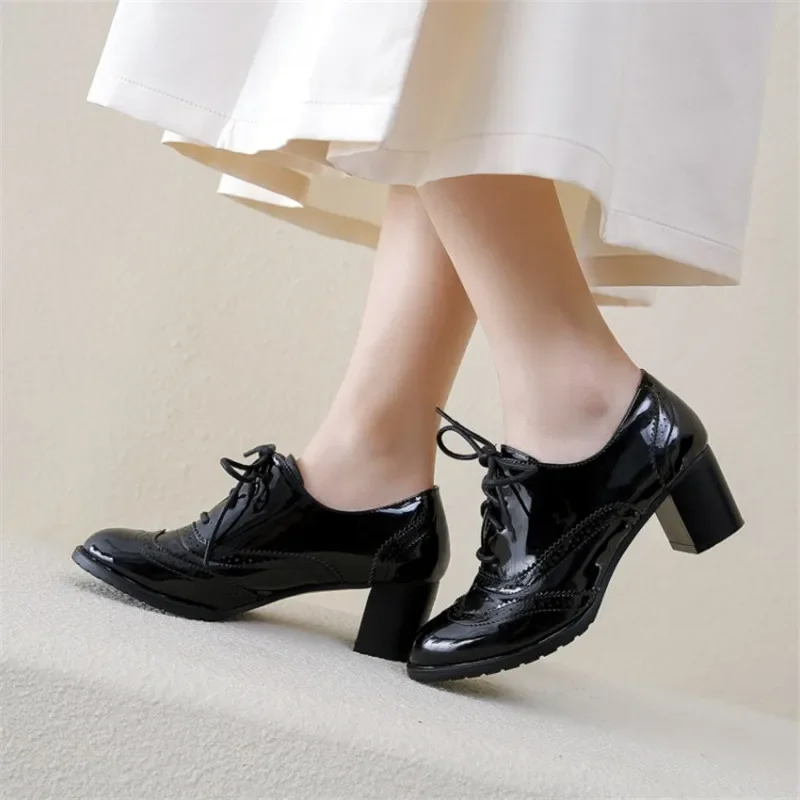 British Women's Oxfords Blue R - Oxford Shoes Brogue 评论和价格