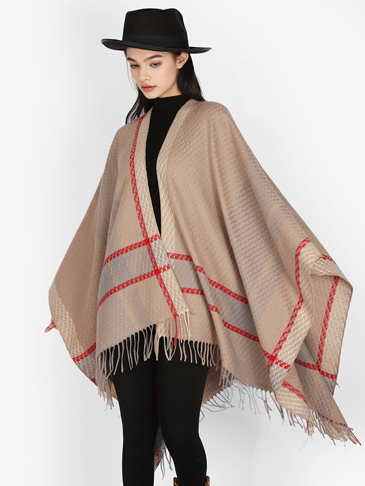 Winter Women Men Scarf Layers  - Mens Fashion Poncho 评论和价格