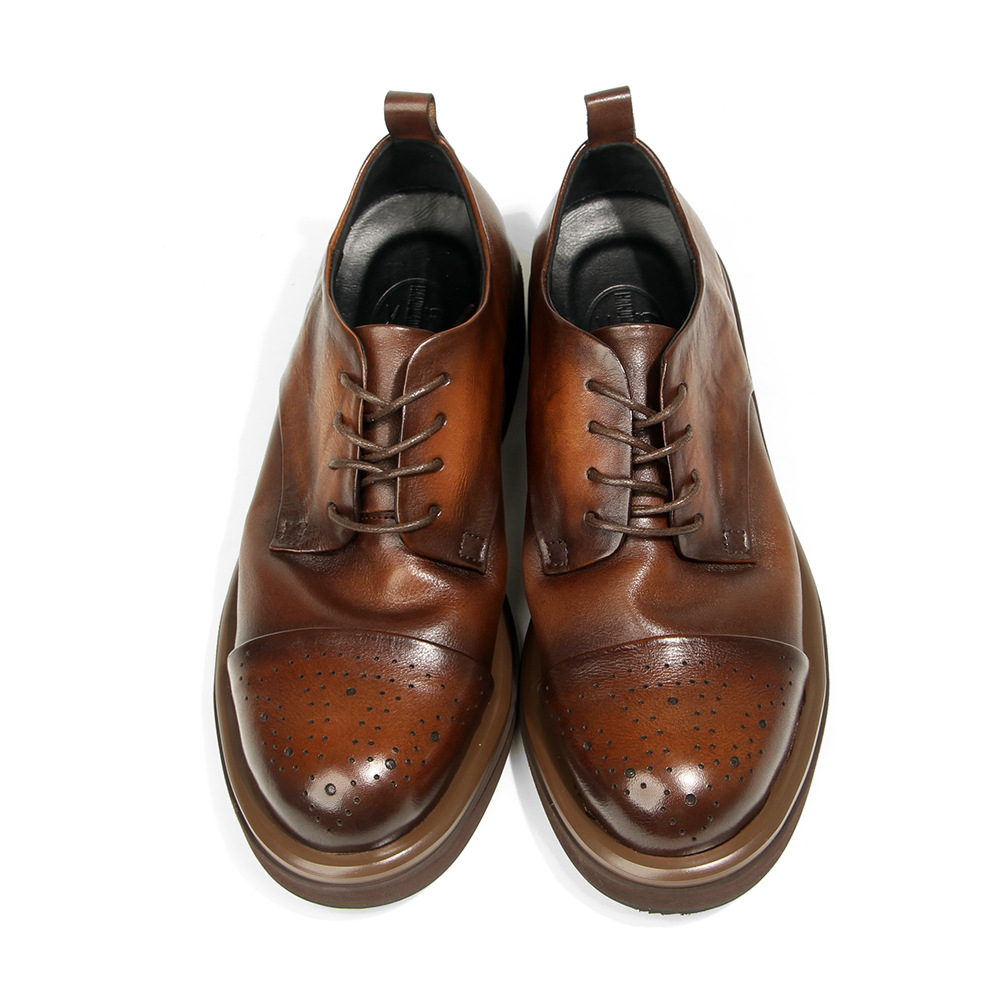 Top Quality Genuine Leather Me - Oxford Shoes Brogue 评论和价格