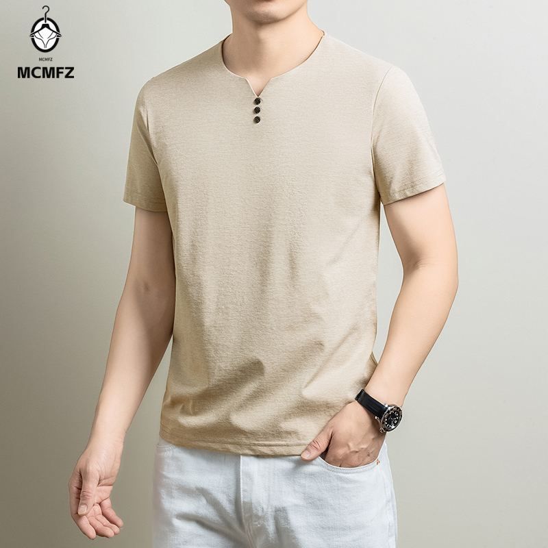 Mens Basic Henley T Shirt Comf - Men'S Fashion 2025 评论和价格