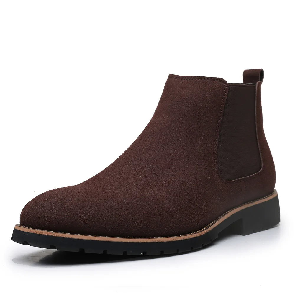 Men Ankle Boots British Style  - Fashion Men'S Boots 评论和价格