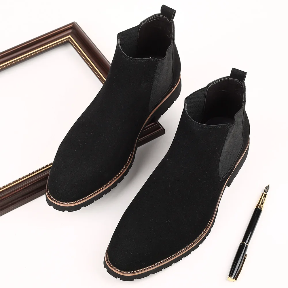 Men Ankle Boots British Style  - Fashion Men'S Boots 评论和价格