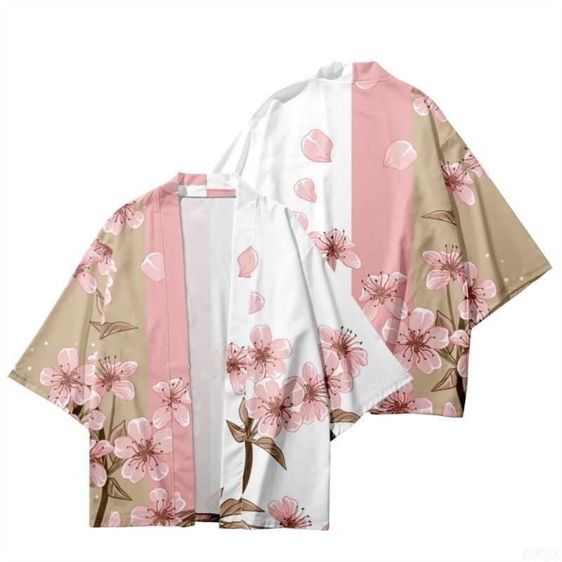 Summer Women Flower Print Kimo - Mens Fashion Workwear 评论和价格
