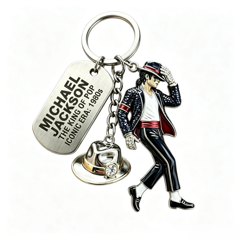 2026 Michael Jackson Keychain, - Men Fashion King 评论和价格