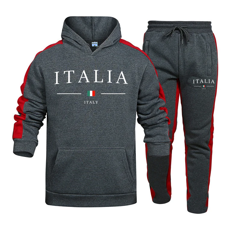 Men's Tracksuit 2 Pcs Sets Fas - Men'S Fashion Outfits 评论和价格