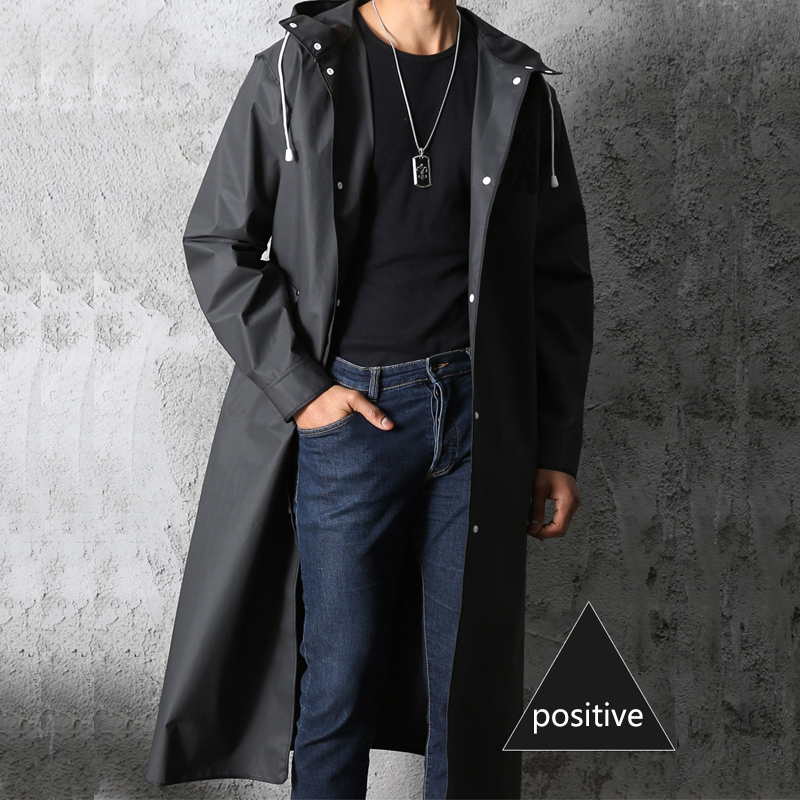 Black Fashion Adult Waterproof - Mens Fashion Poncho 评论和价格