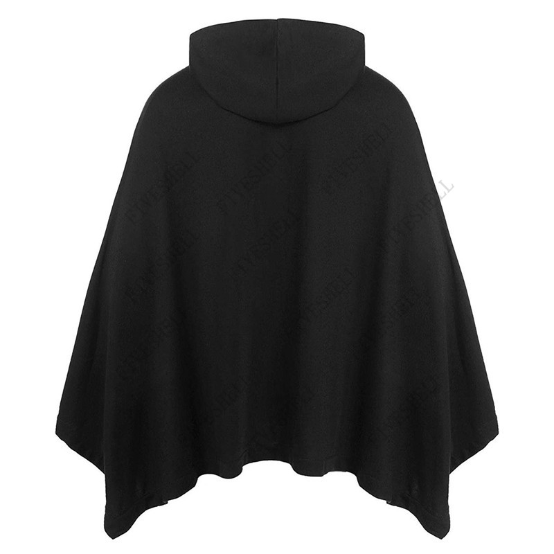 Unisex Casual Hooded Poncho Ca - Mens Fashion Poncho 评论和价格