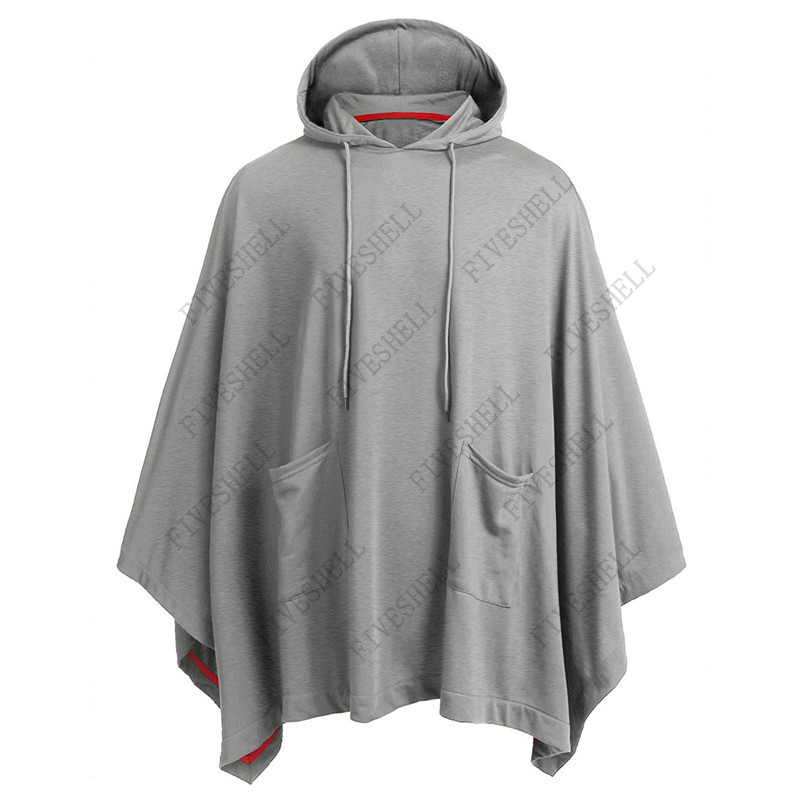 Unisex Casual Hooded Poncho Ca - Mens Fashion Poncho 评论和价格
