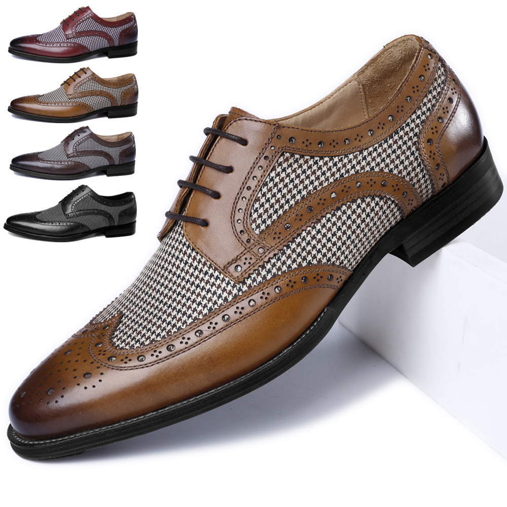 New Oxford Business Men Shoes  - Oxford Shoes Brogue 评论和价格