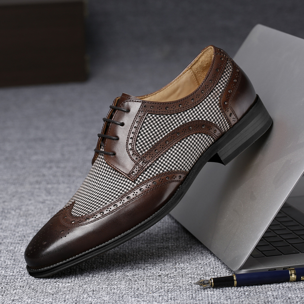 New Oxford Business Men Shoes  - Oxford Shoes Brogue 评论和价格