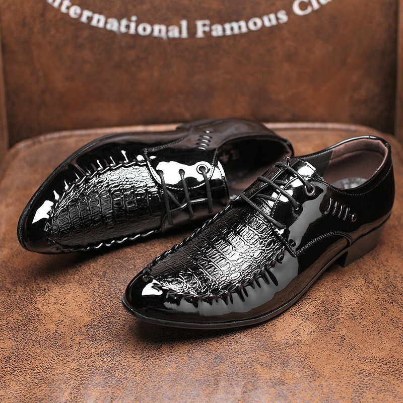 Men's  Dress Leather Shoes Lac - Oxford Shoes Brogue 评论和价格