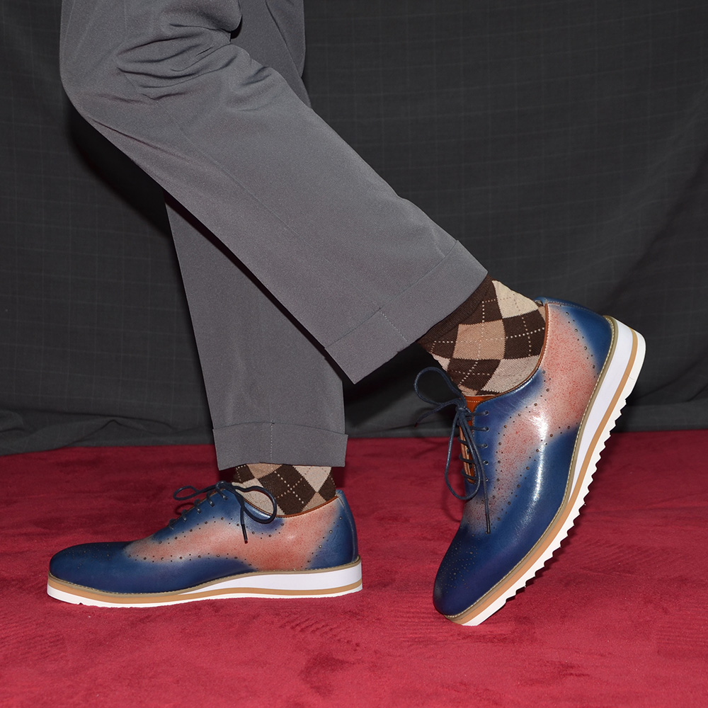 Luxury Plain Toe Duotone Color - Oxford Shoes Brogue 评论和价格