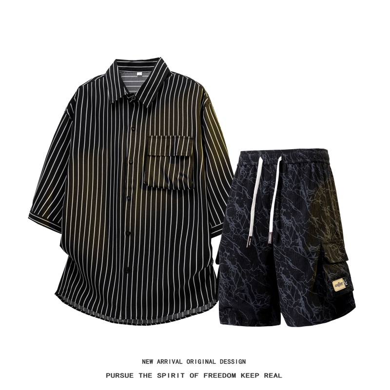 【Shirt + Shorts】Men's Shirt Se - Men'S Fashion Outfits 评论和价格